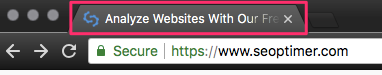 exemplo de tag de título na aba do navegador