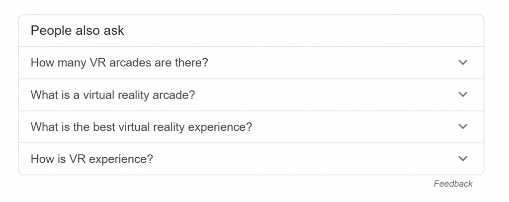 screenshot da seção 'pessoas também perguntam' na página de resultados de uma pesquisa no Google